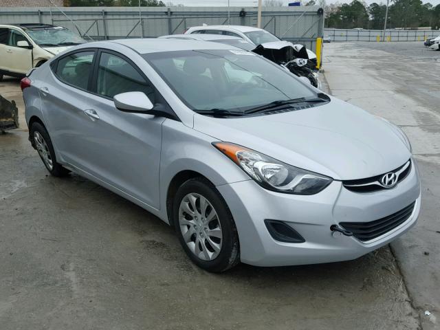 5NPDH4AE6DH154975 - 2013 HYUNDAI ELANTRA GL SILVER photo 1