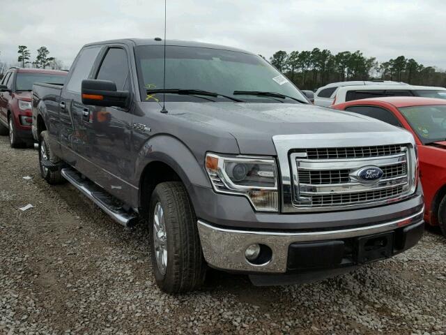 1FTFW1CF4EKF73865 - 2014 FORD F150 SUPER GRAY photo 1