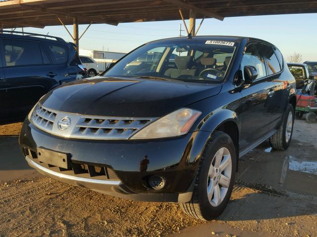 JN8AZ08T06W429769 - 2006 NISSAN MURANO SL BLACK photo 2