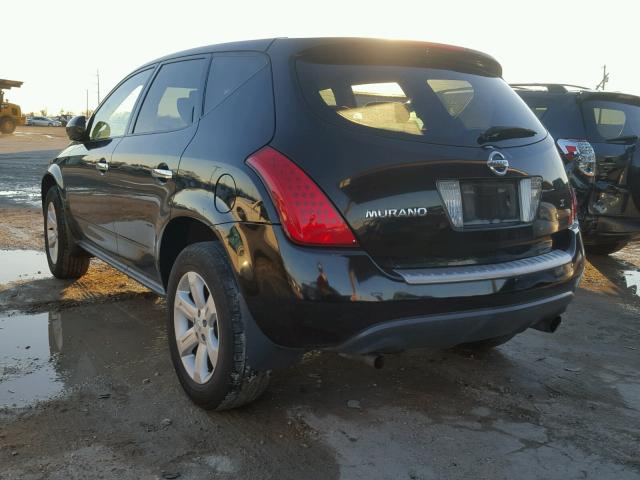 JN8AZ08T06W429769 - 2006 NISSAN MURANO SL BLACK photo 3