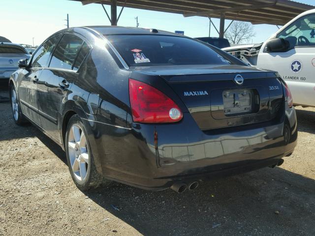 1N4BA41E26C844531 - 2006 NISSAN MAXIMA SE BLACK photo 3