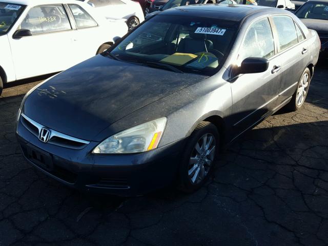 1HGCM66567A056523 - 2007 HONDA ACCORD EX GRAY photo 2