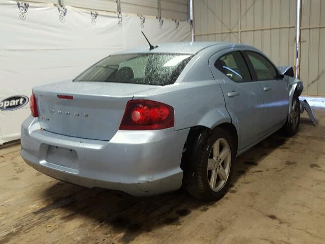 1C3CDZAB5DN644869 - 2013 DODGE AVENGER SE BLUE photo 4