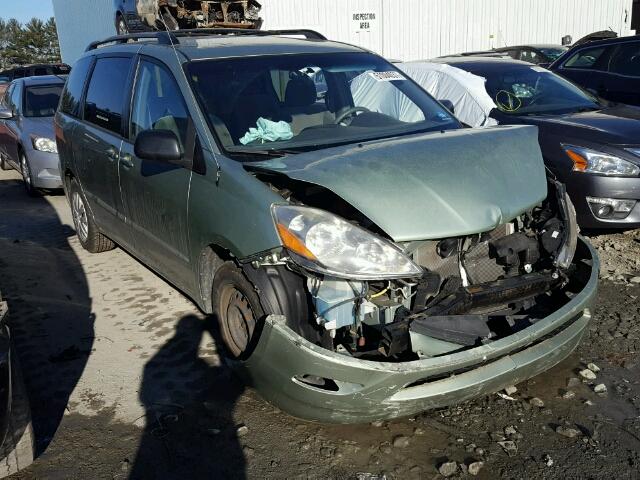 5TDZK23CX8S143193 - 2008 TOYOTA SIENNA CE GREEN photo 1