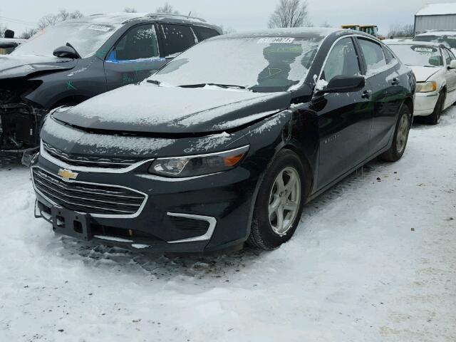 1G1ZB5ST6GF260327 - 2016 CHEVROLET MALIBU LS BLACK photo 2