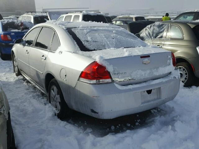 2G1WT57N691162936 - 2009 CHEVROLET IMPALA 1LT SILVER photo 3