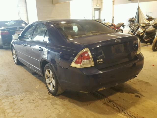 3FAFP07Z96R238132 - 2006 FORD FUSION SE BLUE photo 3