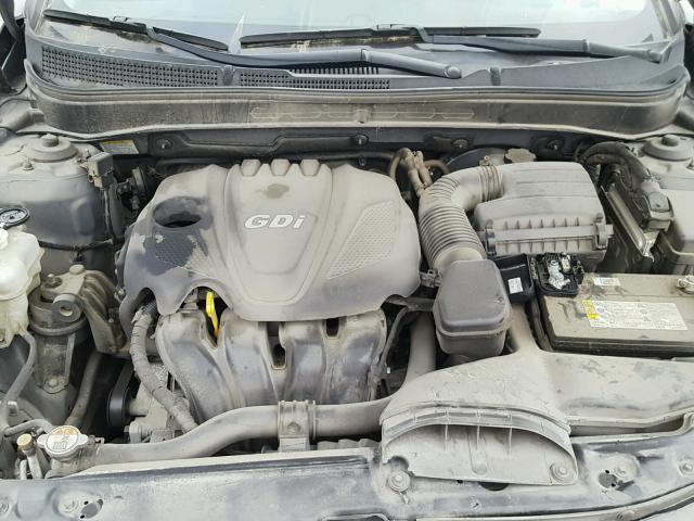 5NPEB4AC0DH628259 - 2013 HYUNDAI SONATA GLS GRAY photo 7