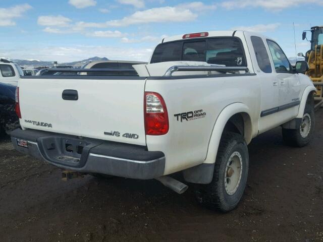 5TBBT44155S467759 - 2005 TOYOTA TUNDRA ACC WHITE photo 4