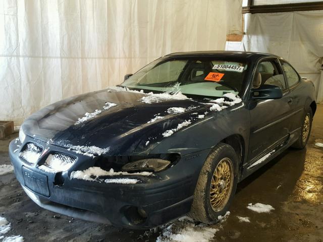 1G2WP12K8VF291530 - 1997 PONTIAC GRAND PRIX მწვანე ფოტო 2