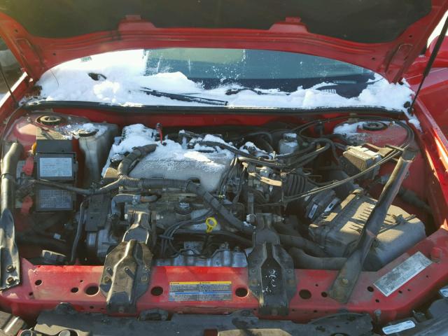 2G1WF52E949314653 - 2004 CHEVROLET IMPALA RED photo 7