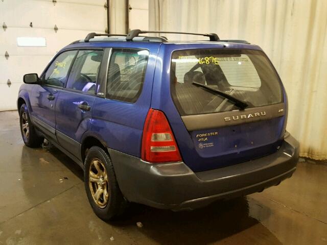 JF1SG63634H700440 - 2004 SUBARU FORESTER 2 BLUE photo 3