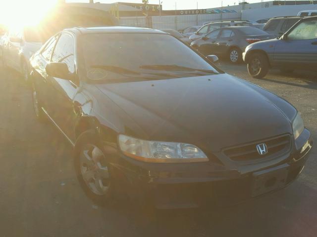 1HGCG32541A000647 - 2001 HONDA ACCORD EX BLACK photo 1