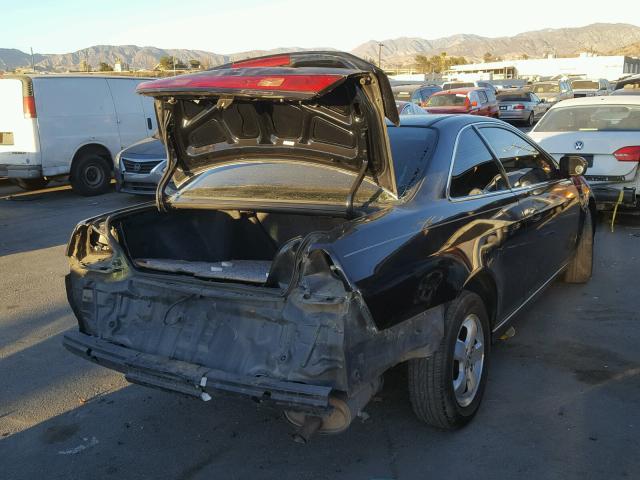 1HGCG32541A000647 - 2001 HONDA ACCORD EX BLACK photo 4