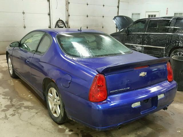 2G1WN161069359275 - 2006 CHEVROLET MONTE CARL ლურჯი ფოტო 3