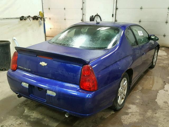 2G1WN161069359275 - 2006 CHEVROLET MONTE CARL ლურჯი ფოტო 4