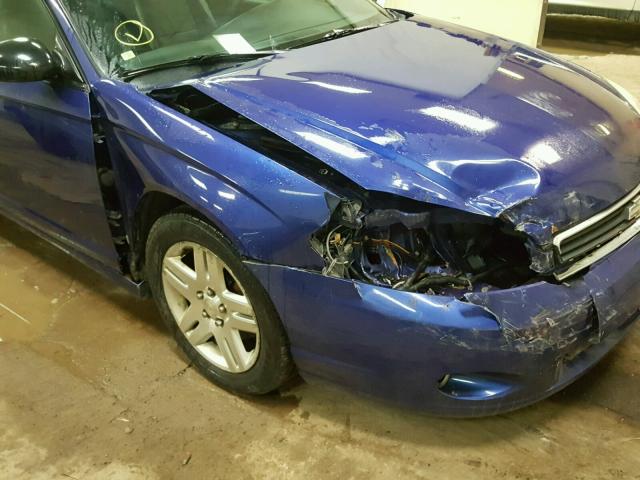 2G1WN161069359275 - 2006 CHEVROLET MONTE CARL ლურჯი ფოტო 9