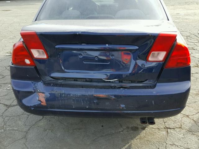2HGES26701H573740 - 2001 HONDA CIVIC EX 蓝色 照片 9