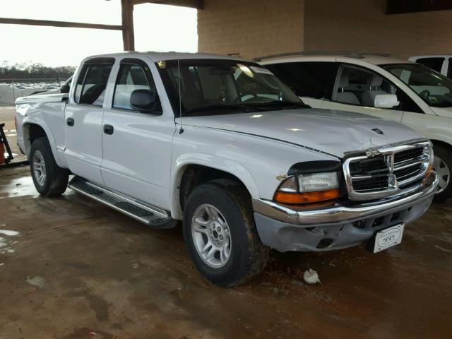 1D7HL48N34S596187 - 2004 DODGE DAKOTA QUA WHITE photo 1