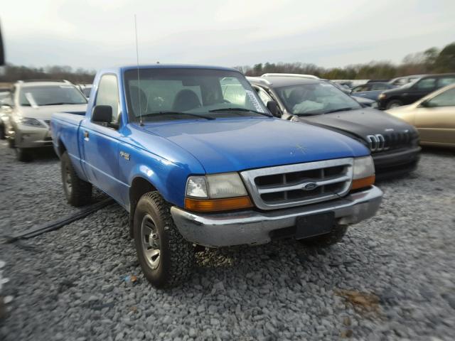 1FTYR10C6YTA55653 - 2000 FORD RANGER BLUE photo 1