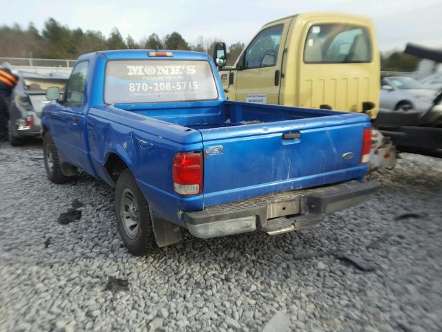 1FTYR10C6YTA55653 - 2000 FORD RANGER BLUE photo 3