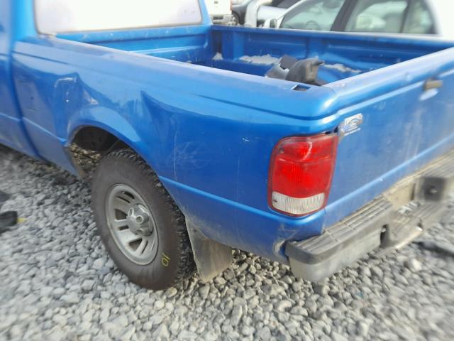 1FTYR10C6YTA55653 - 2000 FORD RANGER BLUE photo 9