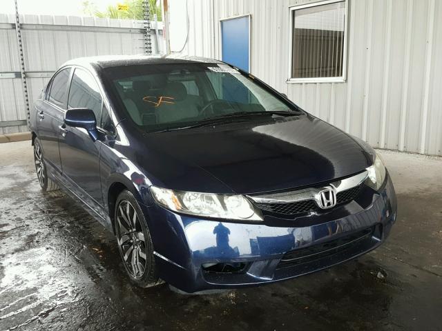 2HGFA1F50AH529639 - 2010 HONDA CIVIC LX BLUE photo 1