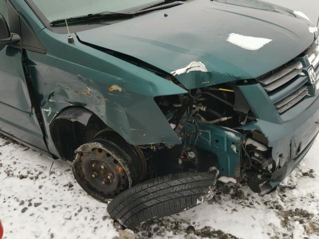 2D8HN44E19R542424 - 2009 DODGE GRAND CARA GREEN photo 9