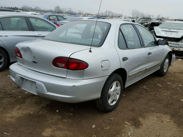 1G1JC524827410993 - 2002 CHEVROLET CAVALIER B SILVER photo 4