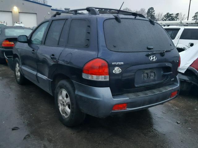 KM8SC73D55U926316 - 2005 HYUNDAI SANTA FE G GREEN photo 3