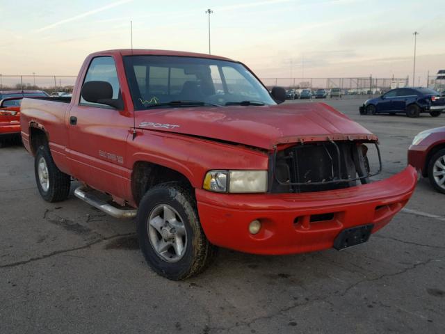 1B7HC16Y6YS501276 - 2000 DODGE RAM 1500 RED photo 1