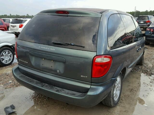 1D4GP45R74B534344 - 2004 DODGE CARAVAN SX GRAY photo 4