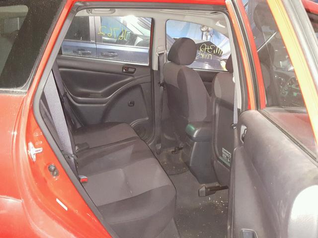 5Y2SL62884Z405515 - 2004 PONTIAC VIBE RED photo 6