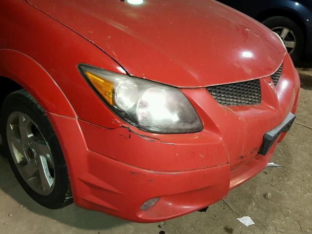 5Y2SL62884Z405515 - 2004 PONTIAC VIBE RED photo 9