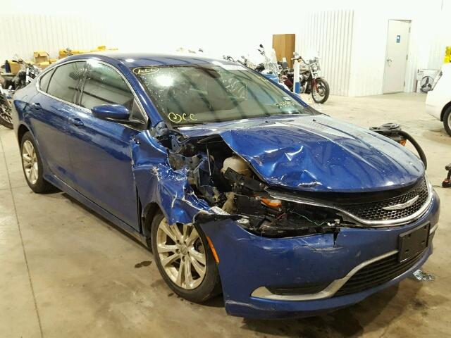 1C3CCCAB9FN543384 - 2015 CHRYSLER 200 LIMITE BLUE photo 1