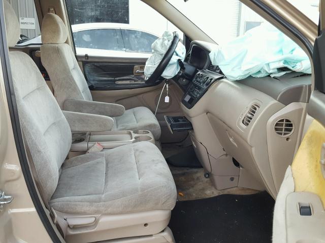 2HKRL18641H598787 - 2001 HONDA ODYSSEY EX TAN photo 5