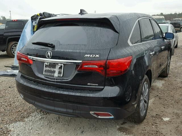 5FRYD4H65GB033951 - 2016 ACURA MDX TECHNO BLACK photo 4