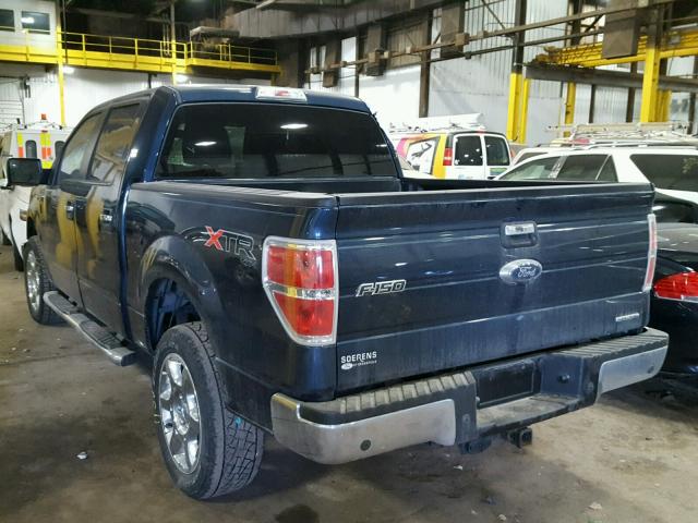 1FTFW1EFXEKE28441 - 2014 FORD F150 SUPER BLUE photo 3