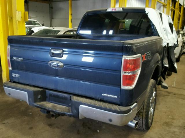 1FTFW1EFXEKE28441 - 2014 FORD F150 SUPER BLUE photo 4