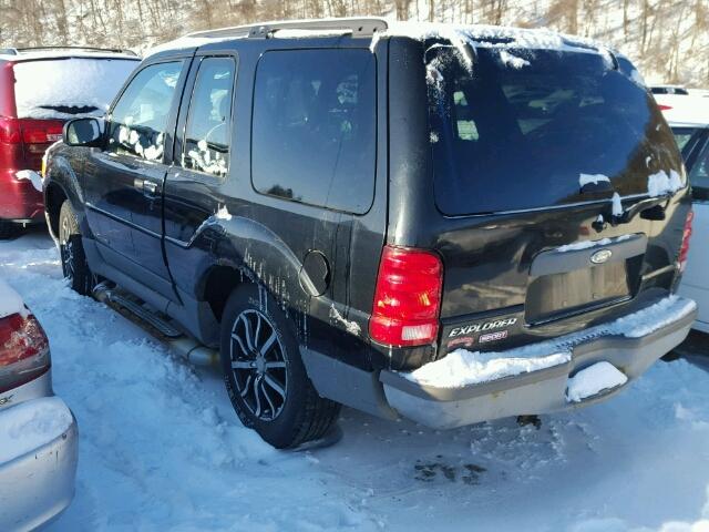 1FMYU70E11UA67918 - 2001 FORD EXPLORER S BLACK photo 3
