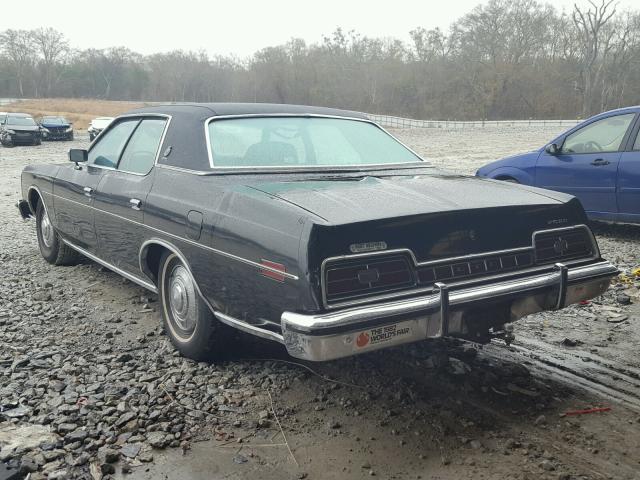 3W66H165450 - 1973 FORD SEDAN BLACK photo 3