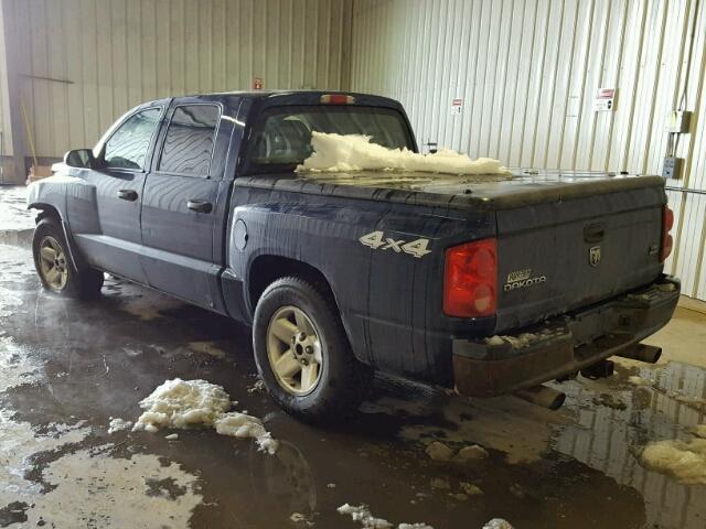 1D7HW28N46S515986 - 2006 DODGE DAKOTA QUA BLUE photo 3