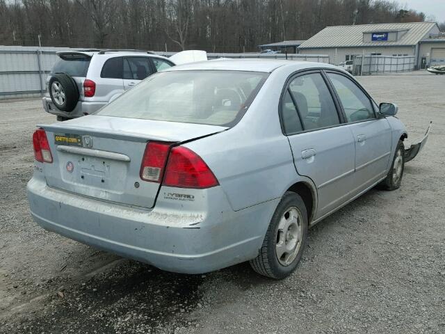 JHMES95663S009584 - 2003 HONDA CIVIC HYBR SILVER photo 4