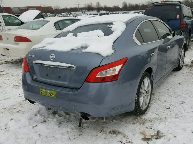 1N4AA5APXAC815306 - 2010 NISSAN MAXIMA S BLUE photo 4