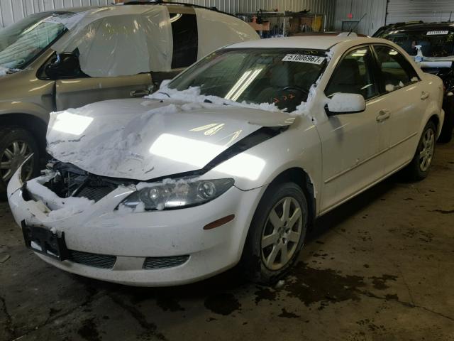 1YVFP80CX55M64464 - 2005 MAZDA 6 I WHITE photo 2