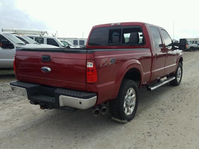 1FT7W2BT5GEB74823 - 2016 FORD F250 SUPER MAROON photo 4