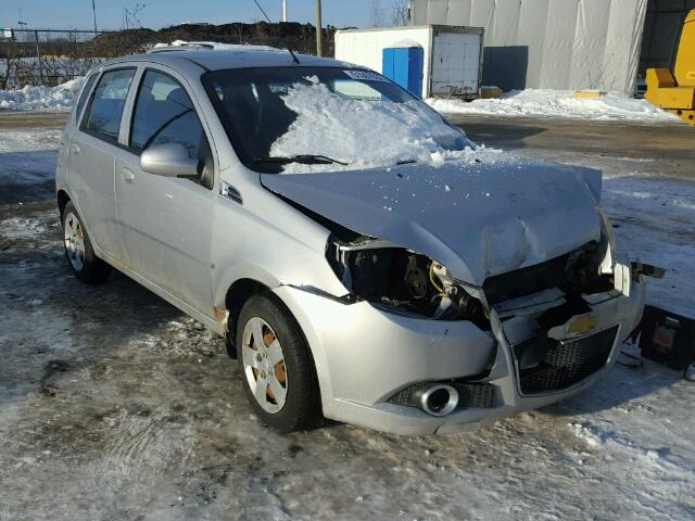 KL1TV65E19B331216 - 2009 CHEVROLET AVEO LS SILVER photo 1