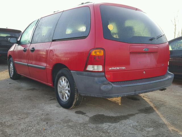 2FMZA51401BB38149 - 2001 FORD WINDSTAR L RED photo 3