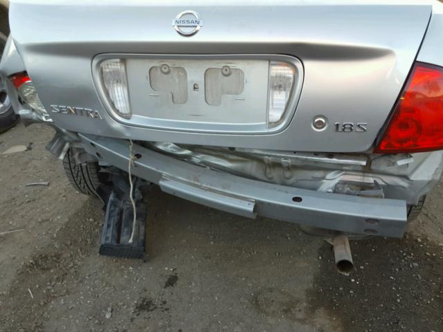 3N1CB51D24L892382 - 2004 NISSAN SENTRA 1.8 SILVER photo 9