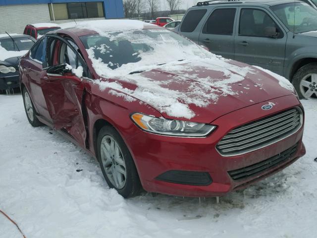 3FA6P0H7XER148483 - 2014 FORD FUSION SE RED photo 1